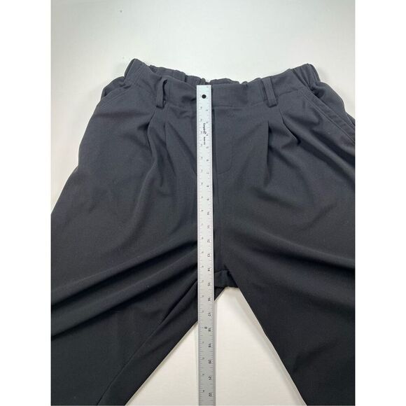 Halara Wide Leg High Rise Pants Size XL Petite Black Pull On Office Stretch EUC - Picture 5 of 9